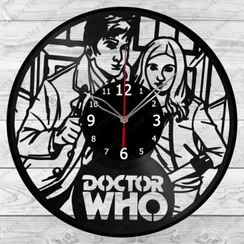 Reloj de vinilo Doctor Who disco de vinilo reloj de pared decoración artística del hogar hecho a mano 2891 - Imagen 1 de 12