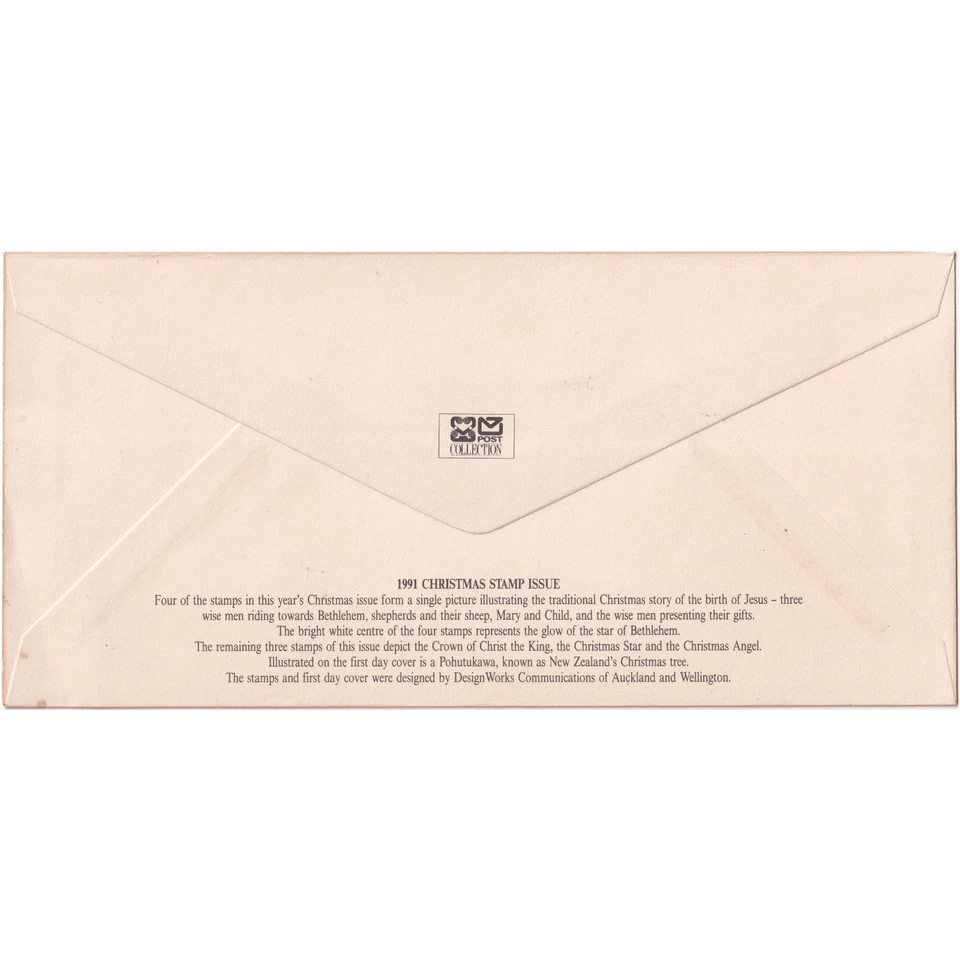 New Zealand 1991 - Christmas Cover - Mint - Imagem 2 de 2