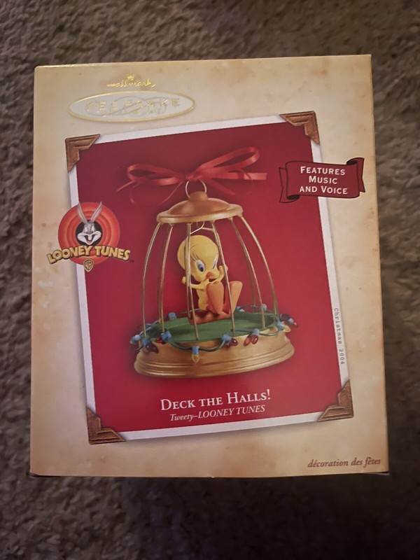 Hallmark 2004 Keepsake Deck The Halls! Tweety Loney Tunes, Music and Voice NIB 