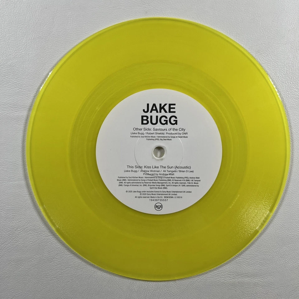 Jake Bugg “Saviours of the City” Single 7”/RCA (RSD 2020) Yellow UK Ltd. Ed. - Image 4 of 4