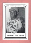 George "CHIN" Davis Signed Card