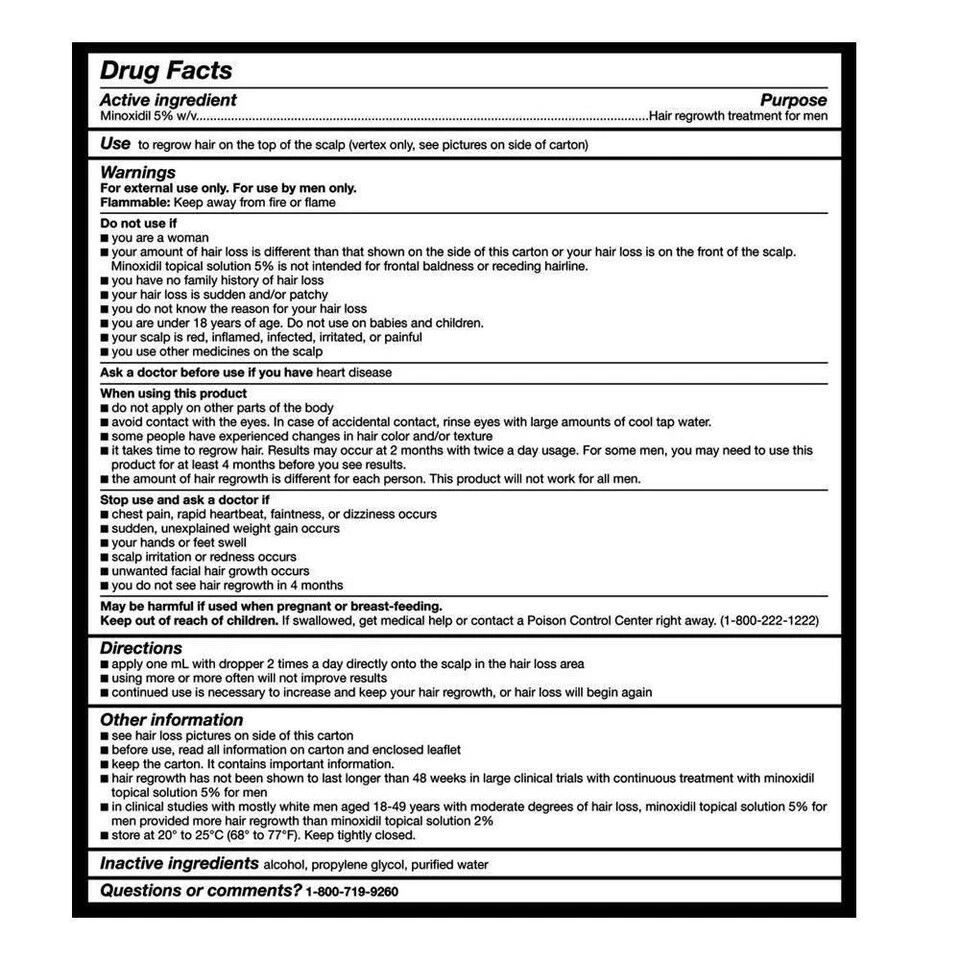 ✳️✳️🔥 Kirkland Minoxidil 5% Hair Regrowth Treatment AUTHENTIC Exp 03/2027 ✳️ - Image 3 of 4