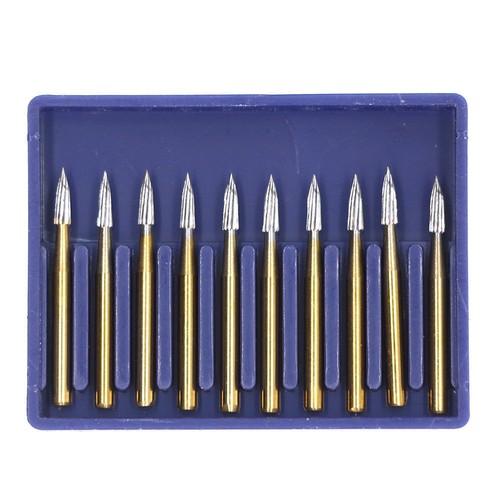 10 Pcs Dental Carbide Steel Trimming Finishing Burs Tungsten Bur FG Handpiece - Afbeelding 18 van 193