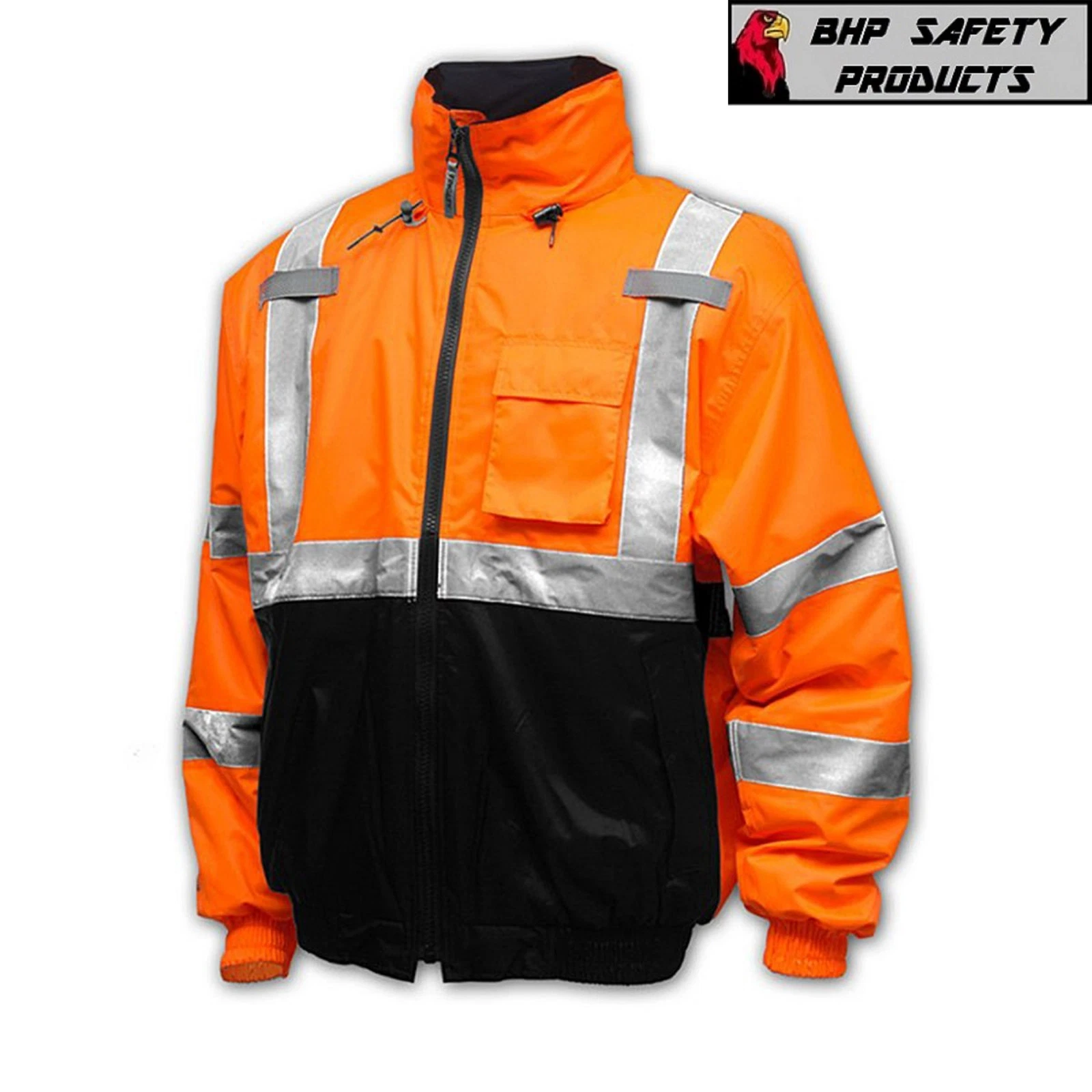 Hi-Vis Insulated Safety Bomber Reflective Jacket Coat HIGH VISIBILITY ORANGE
Opens in a new window o