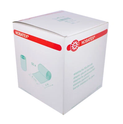 Noba Nobatex Fixierbinden Mullbinden Großverbraucherpackung 50 Stk. (8 cm x 4 m)