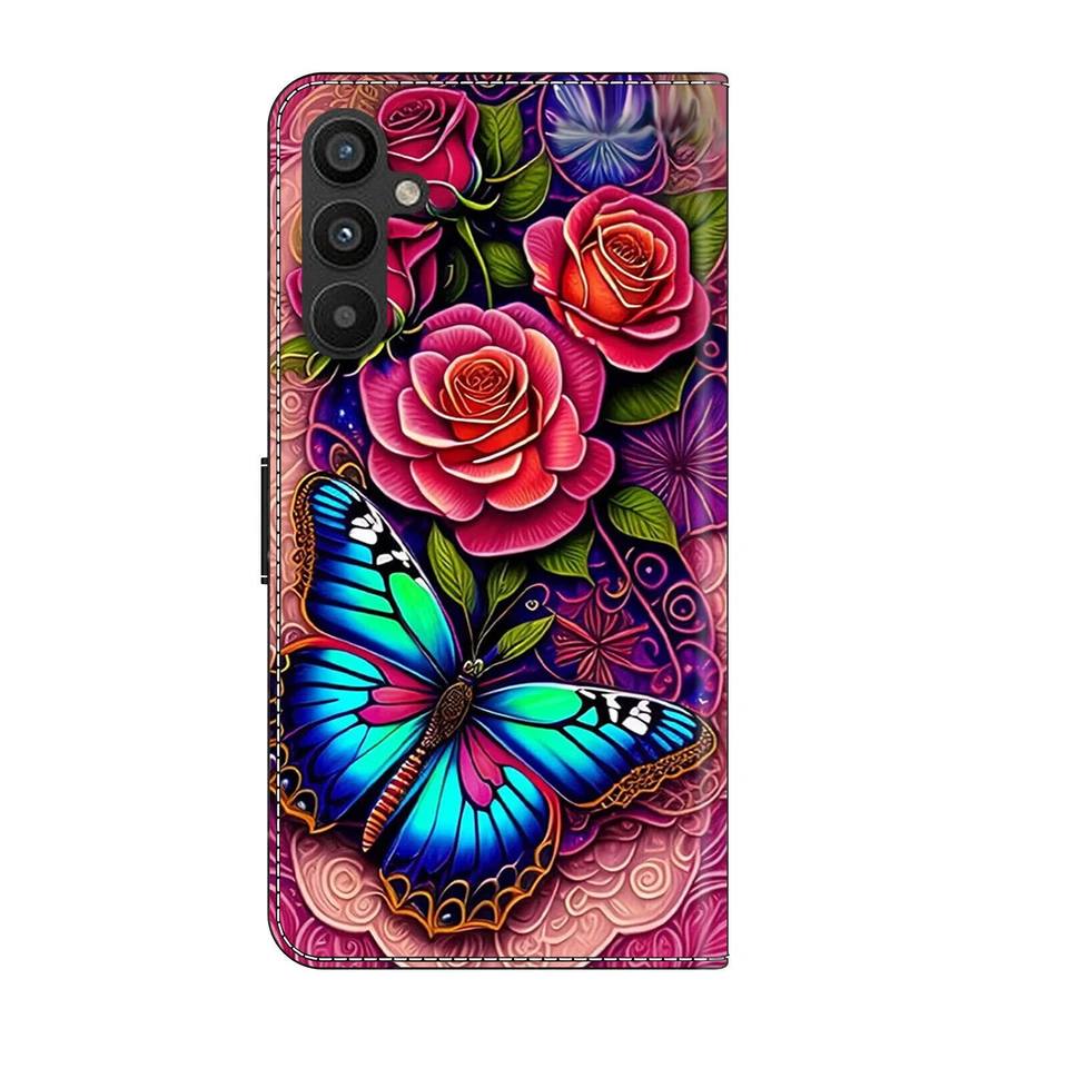 Printed Card Wallet Phone Case for Samsung A50 A54 A53 A13 A12 A14 A33 A52 A23 - Image 3 of 4