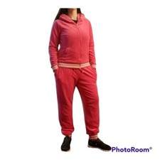 Juicy Couture Size Large/XL Hot Pink Vintage Y2K Velour Barbiecore Tracksuit