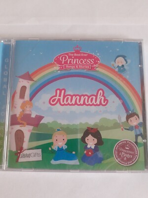 Cd ,Global Journey, Personalised Princess stories,songs, cd, Hannah 
