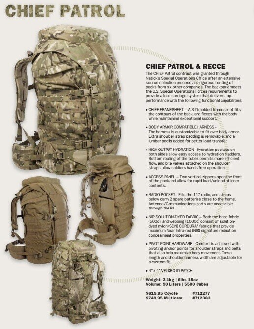 New Granite Tactical Chief Patrol Pack BRAND NEW w/Granite Tactical Rainfly - Picture 5 of 8