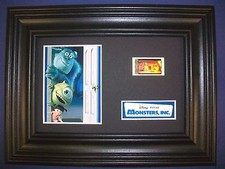 Póster DVD de cumplidos de recuerdos de celdas de película enmarcada MONSTERS INC