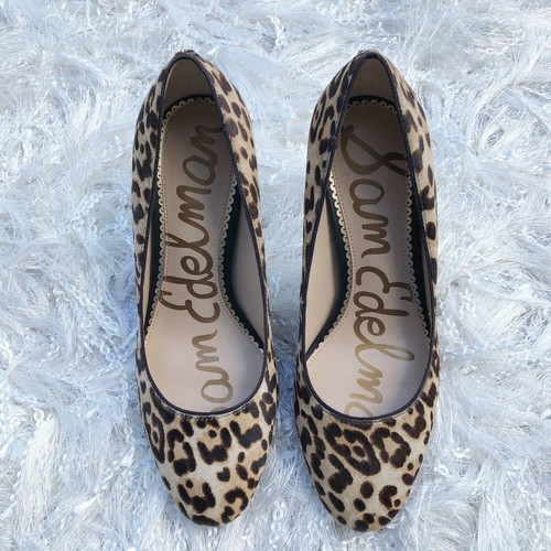 Womens Sam Edelman Elise Leopard Calf 