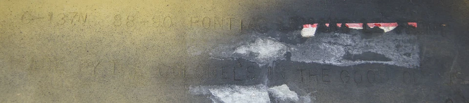 1988-1992 Pontiac Lemans Front Bumper New Black C137N-014 90204505 90263708 - Изображение 3 из 4