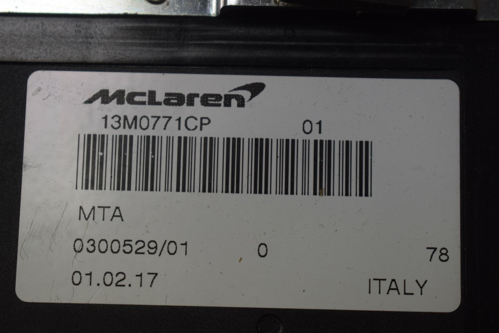 MCLAREN PART FACTORY OEM