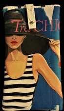 NWT Rongrong DeVoe "Tres Chic" Sunglass & Eyeglass Case 