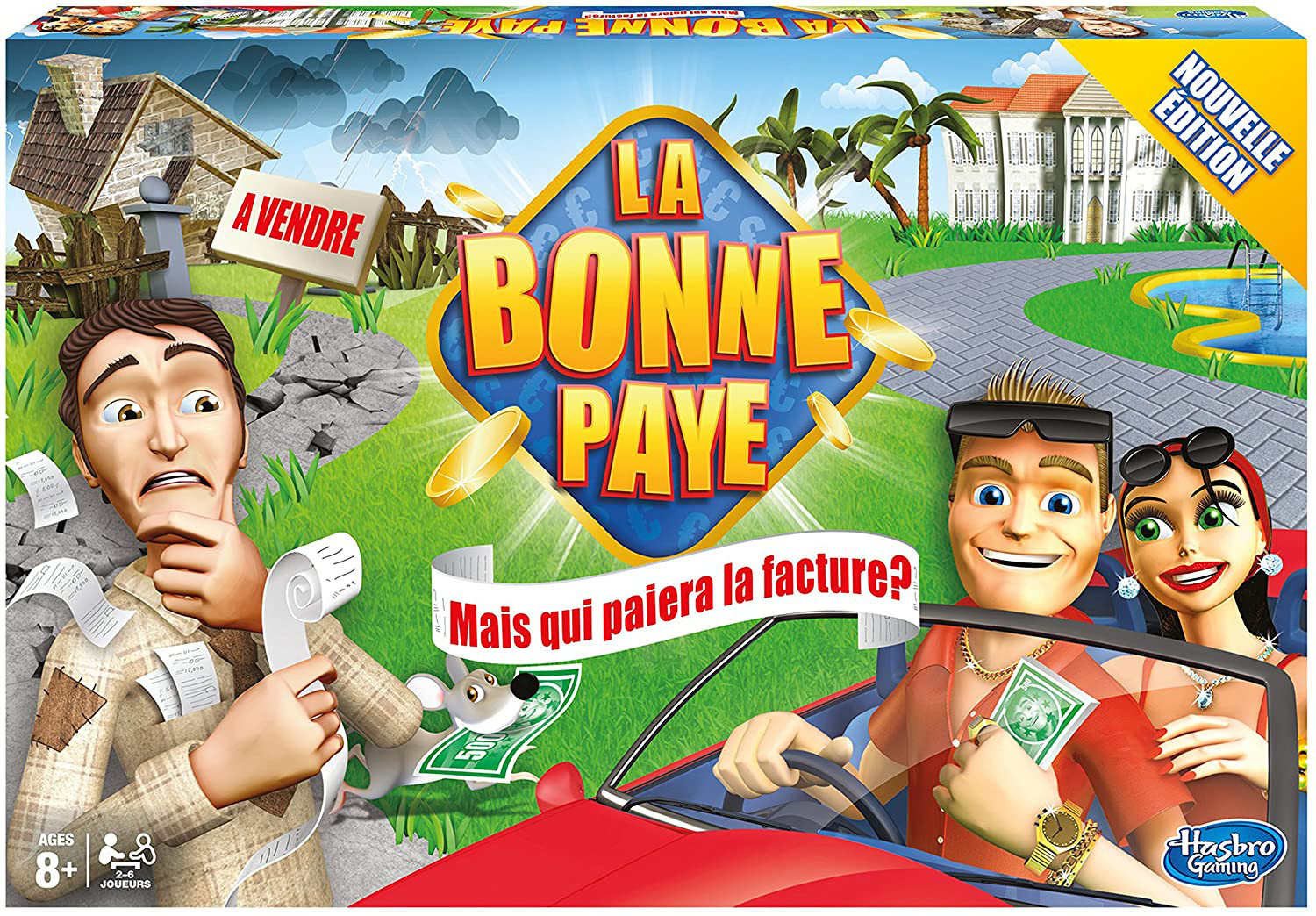 Jeu de plateau La Bonne Paye version francaise pour eviter les ecrans aux enfants le weekend