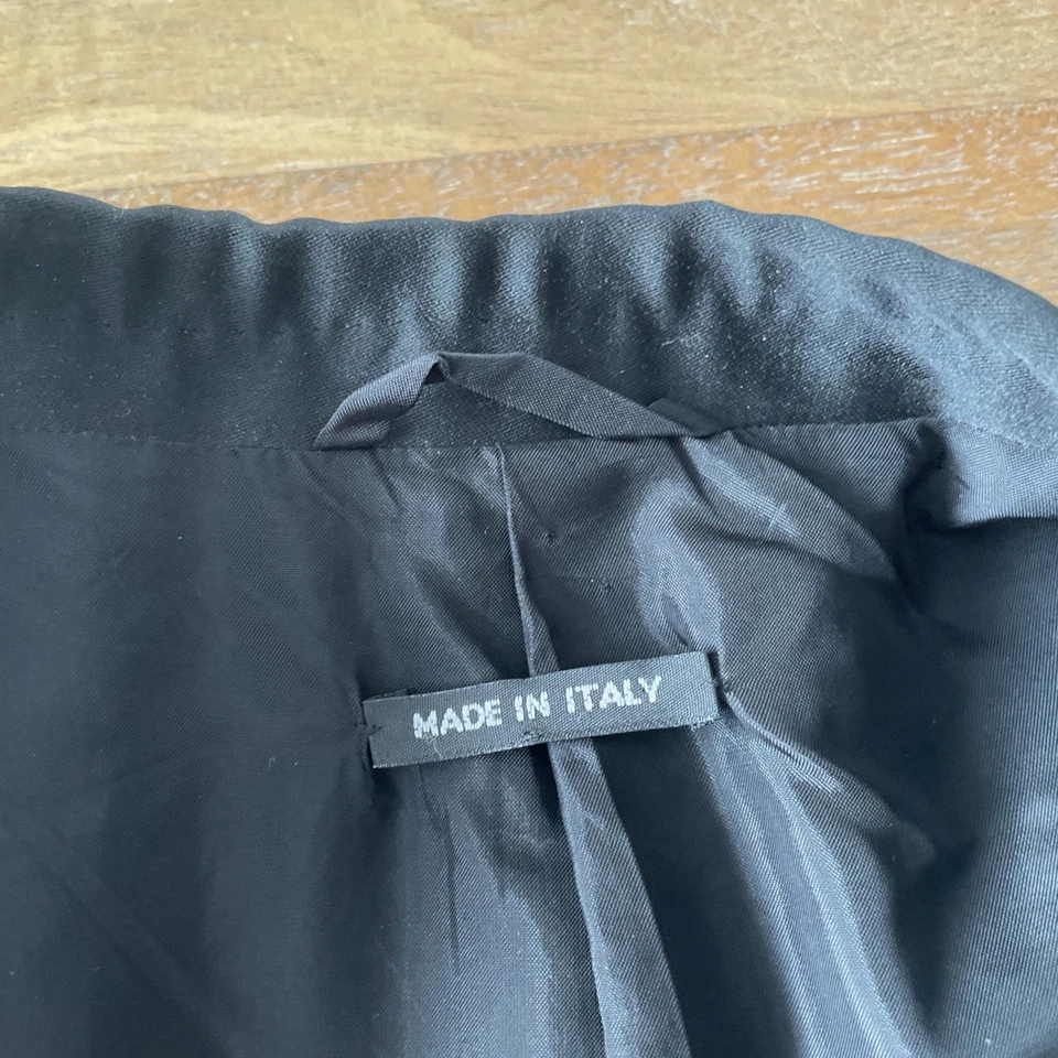 Esmoquin Giorgio Armani Vestimenta Spa para hombre talla 46R negro 100 % lana chaqueta de cena Foto 4 de 4