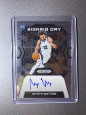 2024 Prizm Draft Picks Anton Watson Signing Day Rookie Auto #SD-WTN