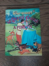 Libro cartonato Disney "Le grandi favole a fumetti" 1a edizione Mondadori 1988 