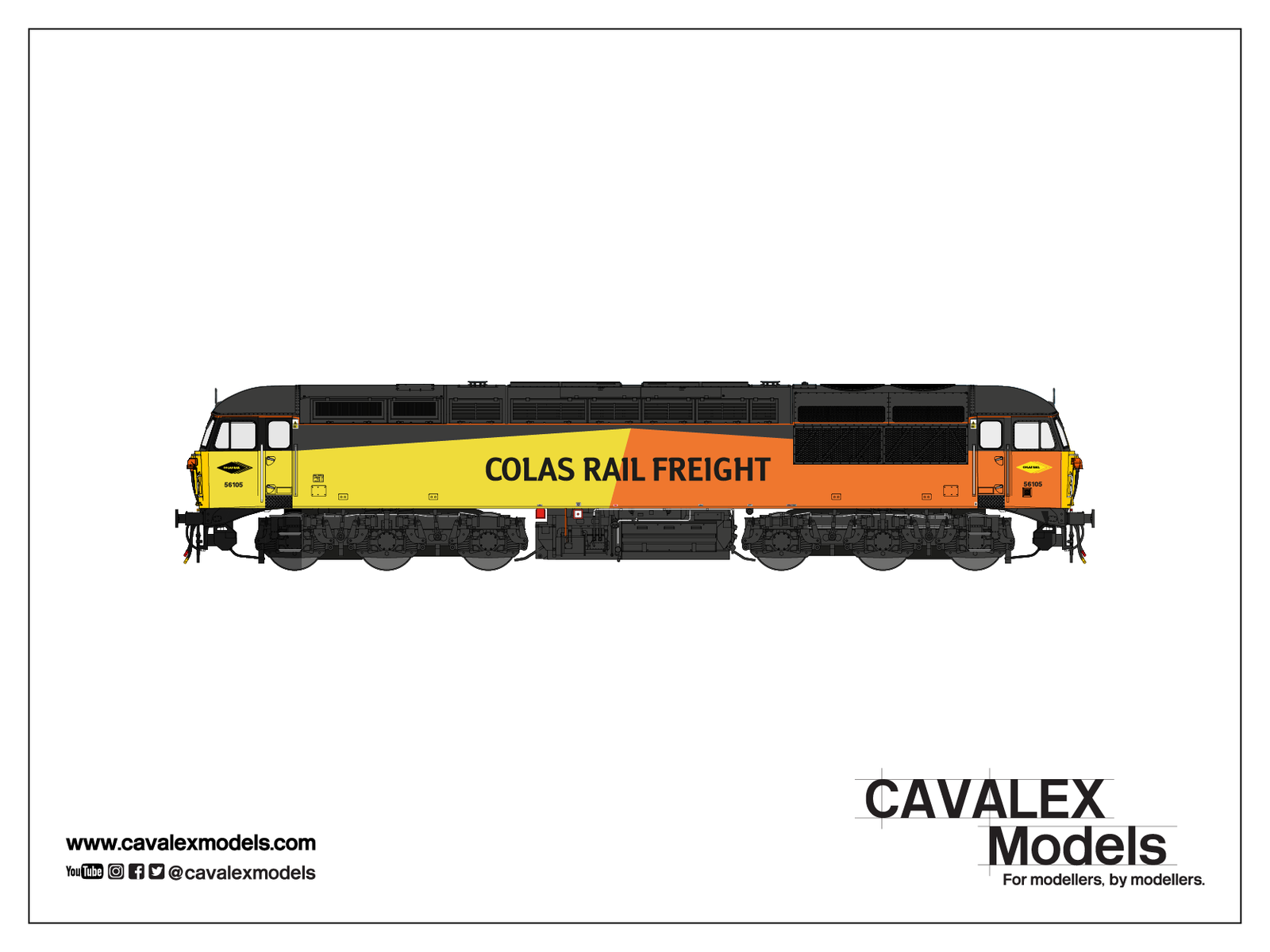 CAVALEX MODELS CM-56105-CR CLASS 56 - 56105 - in Colas Railfreight Livery OO ...