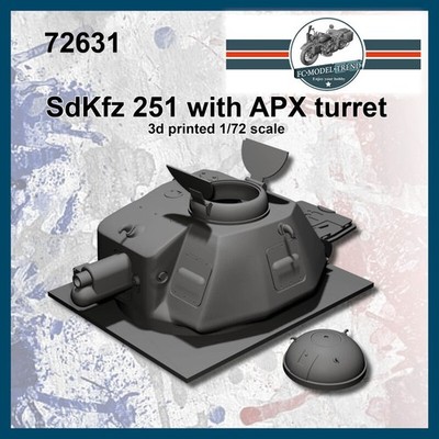 FC Model Trend 1/72 Sdkfz 251 with Apx Turret