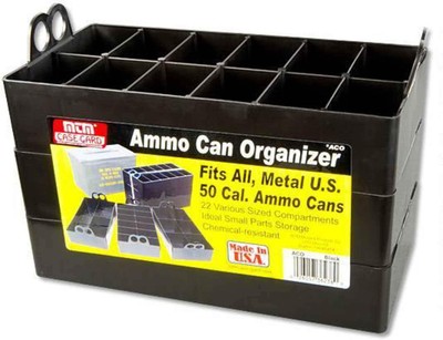 MTM ACO Ammo Can Organizer, 3 Pack, USA Made, Black 1 