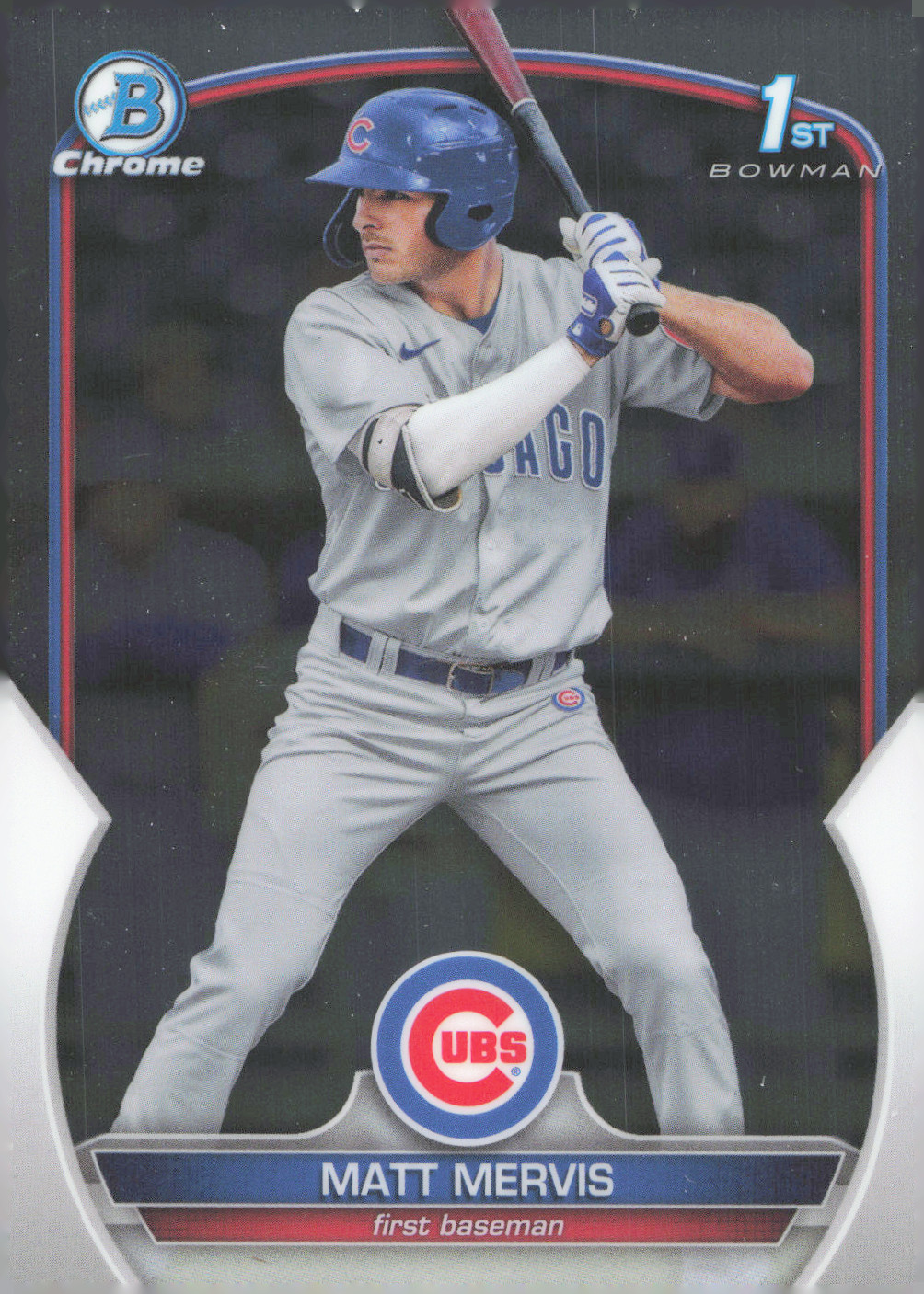 2023 Bowman Chrome - #BCP-74 Matt Mervis Cubs 1st Bowman