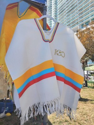 Colombian Soccer Ruana   Centennial Edition   