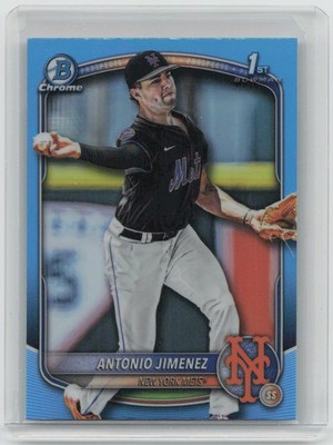 2025 Bowman Draft #BDC-56 Antonio Jimenez Chrome Sky Blue Refractor