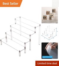 Compact 4-Tier Acrylic Shelf   Ideal for Cosmetics, Jewelry  Party Displays
