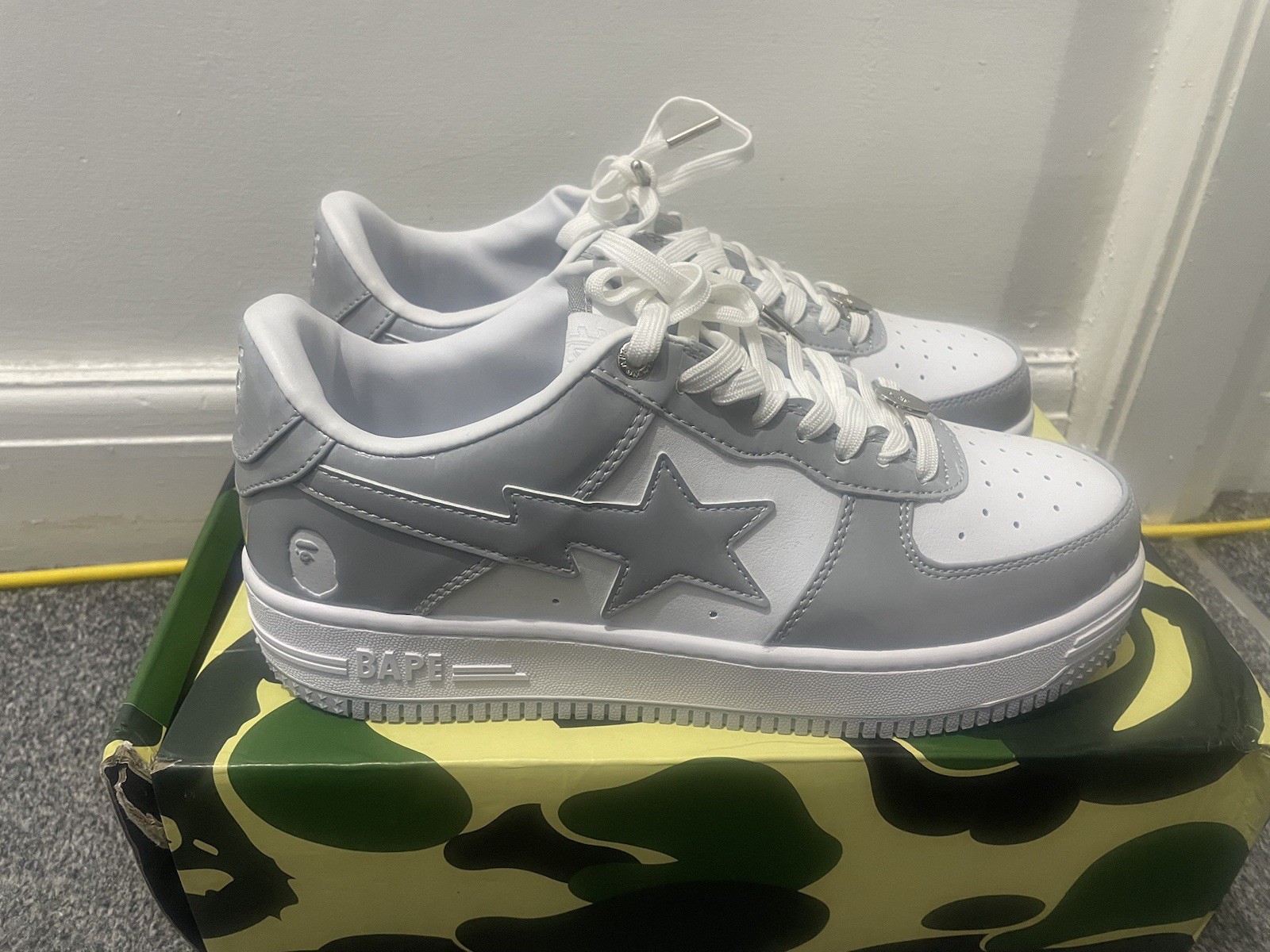 Fresh Bapestar en negro y gris talla 8,5 EE. UU. y talla 8 Reino Unido