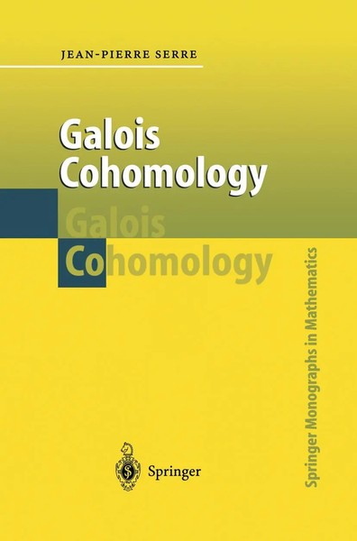 Galois Cohomology Jean-Pierre Serre Taschenbuch X Englisch 2012 Springer-image