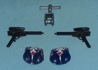 G.I. GI JOE gijoe TOMAX + XAMOT WAIST body part WEAPONS LOT 2 guns hook FREESHIP