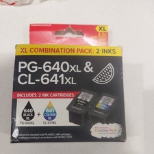 2 Canon PG640XL CL641XL COMBO Genuine Ink Cartridges PIXMA MG2160 MG3160 MG3650