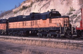 JT ORIG SLIDES (17) MILW MILWAUKEE ROAD REBUILT SD10's TAKEN 1980 1988