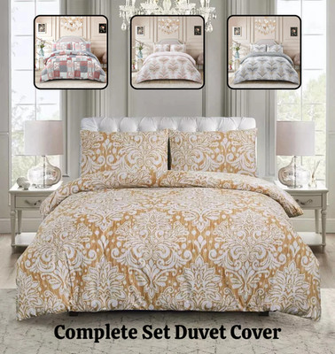Komplettes Bettwäsche Set Rich Cotton Luxus Bettdecke Steppbezug mit Spannbetttuch