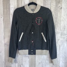 Vintage Miss Me Unplugged Wool Blend Bomber J...