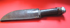 Remington Style Unmarked Fighting Knife & Sheath