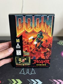 Doom (Atari Jaguar, 1994)  Working Cartridge, Box, Manual, Case