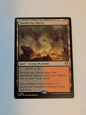 {1x} ~ Smoldering Marsh ~ NM MTG EDH Rare Land Commander Masters *Startropic*