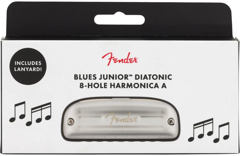 Диатоническая губная гармоника Fender Blues Junior с 8 отверстиями - тональность A - Изображение 4 из 4