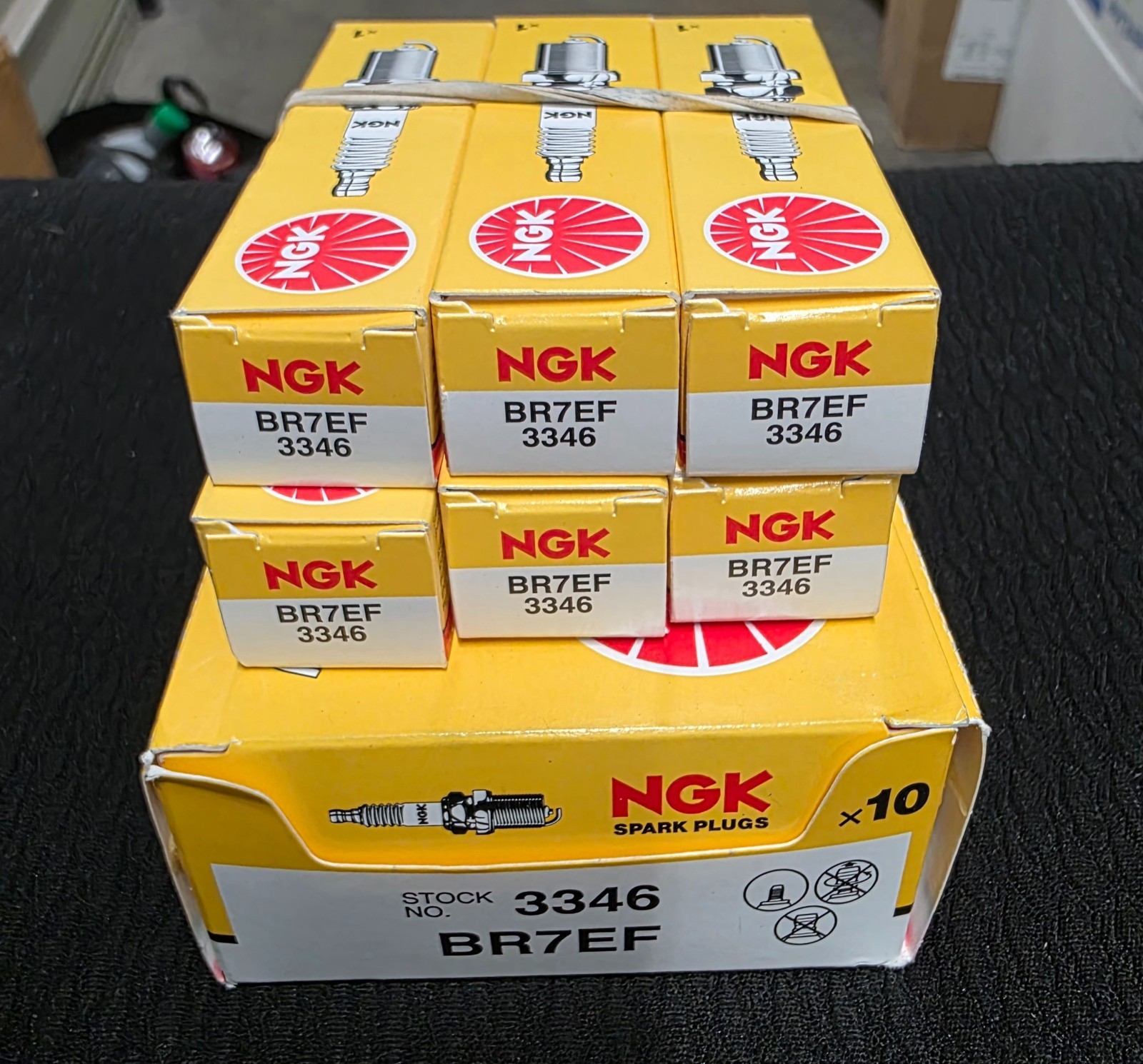 NGK 3346 BR7EF Spark Plug-V-Power SET OF 16