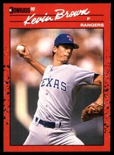 Kevin Brown 1990 Donruss #343 Texas Rangers MLB READ FREE SHIPPING AutographDen