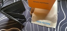 Louis Vuitton Men's Black Monogram Logo Bifold Wallet w/ Box Dust Bag