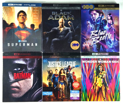 Superman (2025)/The Batman/Black Adam/Blue Beetle/Justice League 4K+Slip Cover