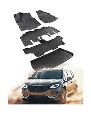 CARdant Floor Mats for Chrysler Pacifica 2017-2025  for Voyager 2020-2025 7/...