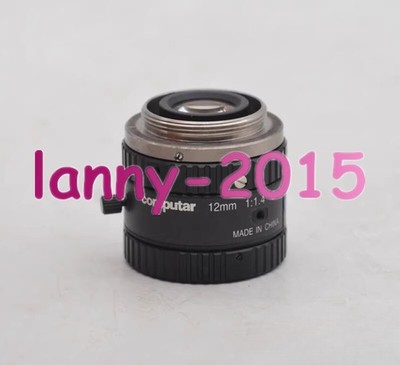1PC USED computar 12mm F:1.4 2/3 C-port industrial lens  #am