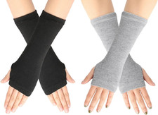 Kids Arm Warmers Gloves Girls Arm Gloves Striped and Rainbow