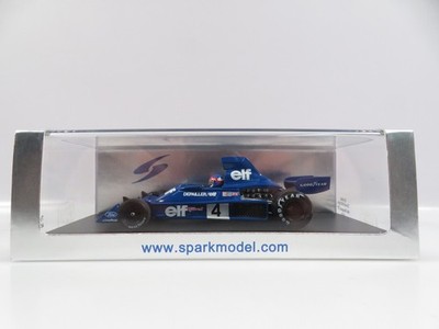 1:43 Spark S1646 Tyrrell 007 No 4 4th Belgium GP 1975 Patrick Depailler