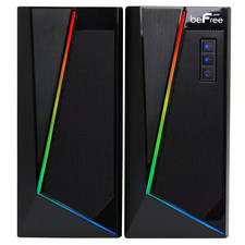 2.0 Computer Gaming Speakers with LED RGB Lights