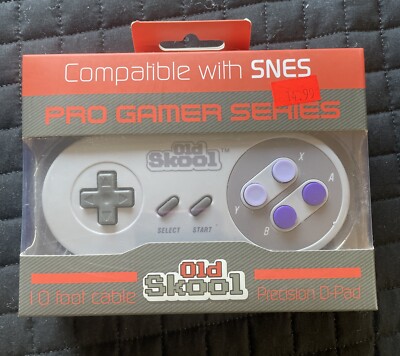 Old Skool PGS Pro Gamer Series SNES Controller for the Super Nintendo New